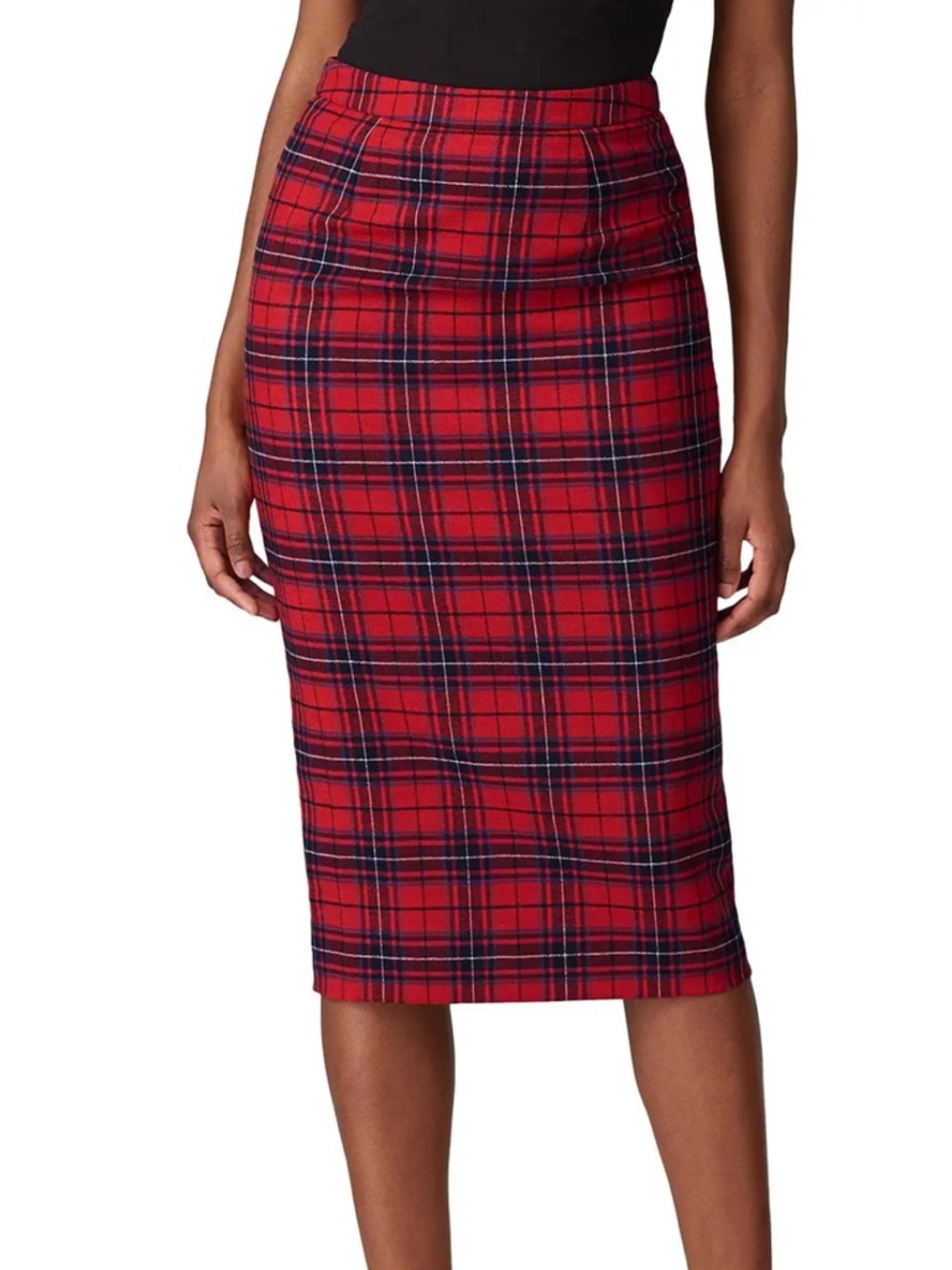 Boden Plaid Pencil Skirt